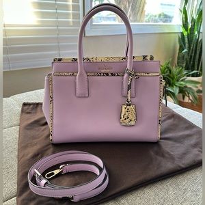 Kate Spade Cameron Street lilac snakeskin